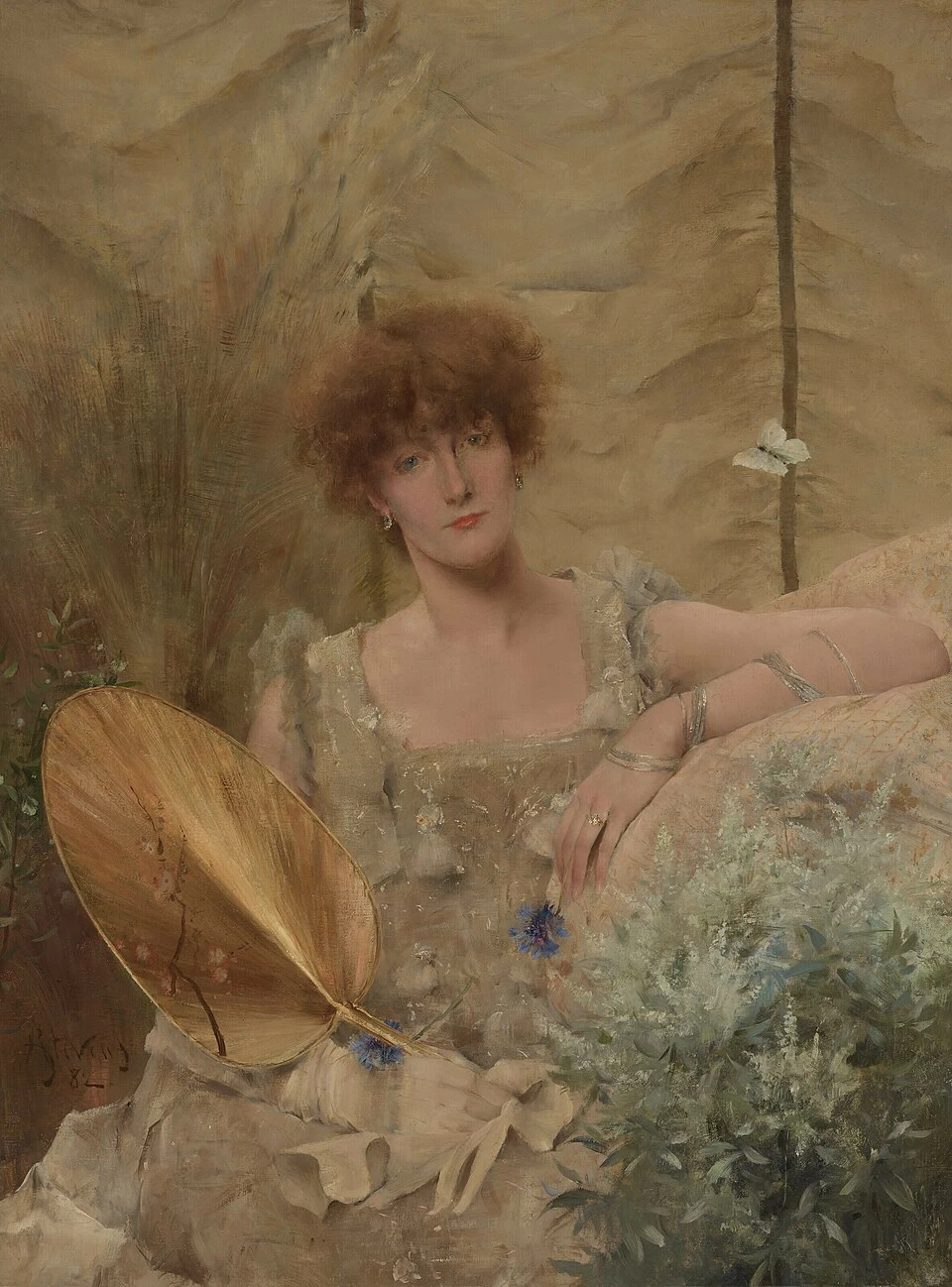 Alfred Émile Stevens - Fedora (Ritratto di Sarah Bernhardt), 1882, Parigi